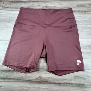 PINK Victoria's Secret Ultimate High Waist Biker Shorts Mauve Plum Womens Medium